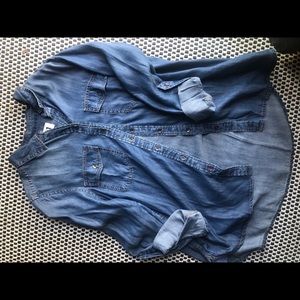 Denim button up